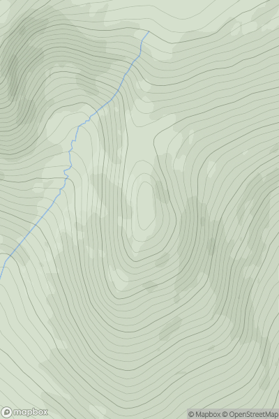 Thumbnail image for Castle Hill [Dingle Peninsula - E of Dingle] showing contour plot for surrounding peak